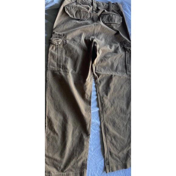 Vintage M Gordon Men Cargo Pants Men’s Sz 30R Brown Heavy Twill Utility Workwear - Picture 14 of 16